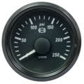 VDO SingleViu 1402 Brake Pressure 250PSI Black 52mm gauge